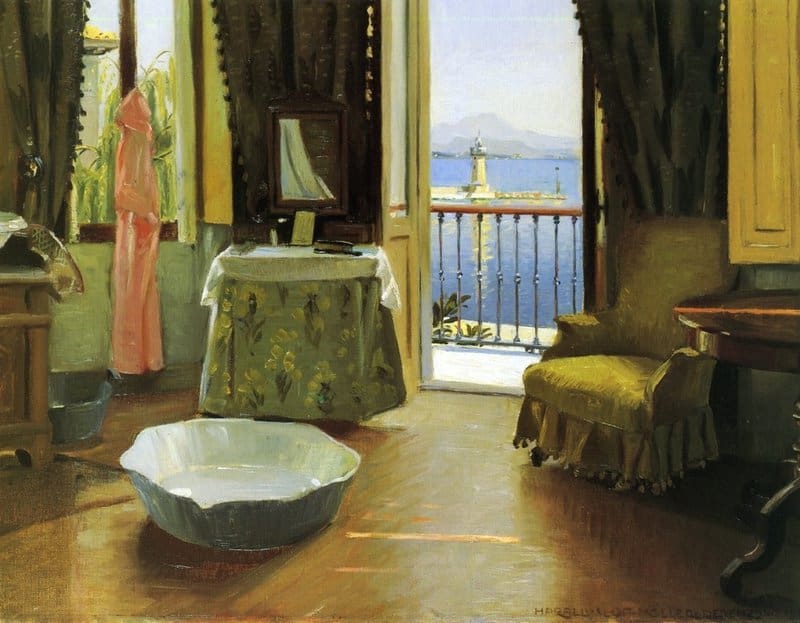 Slott Moller Agnes A View Of Lake Garda At Desenzano Italy 1910 canvas print