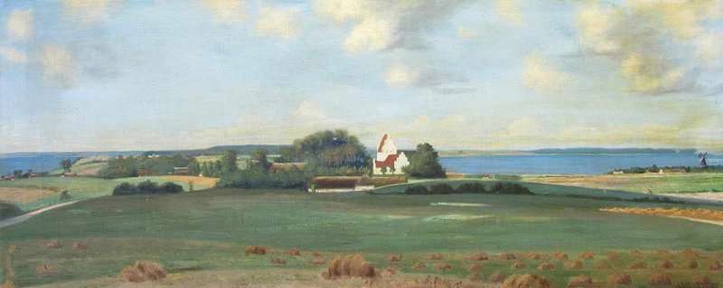 Slott Moller Agnes Danish Landscape 1924 canvas print