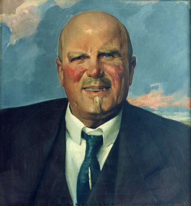 Slott Moller Agnes Portrait Of Hans Didrik Kloppenborg Skrumsager 1920 23 canvas print