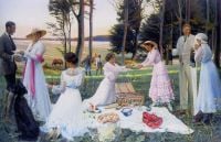 Slott Moller Agnes The Afternoon Picnic 1919 canvas print
