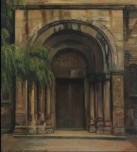Slott Moller Agnes The Entrance To Schlesvig Cathedral 1919