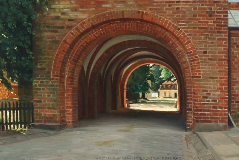 Slott Moller Agnes The Monastery Gate At Soro Academy 1915 canvas print