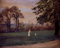 Slott Moller Agnes Woman And Child On A Walk In The Park