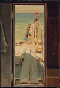 Slott Moller Agnes Young Women On A Pier In The Sun