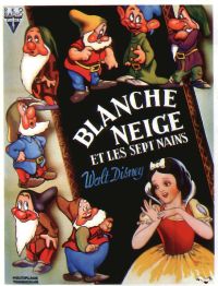 Snow White Belgium 1937 Movie Poster canvas print