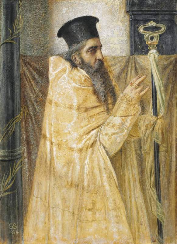 Solomon Abraham A Bishop Of The Eastern Church 1874 canvas print