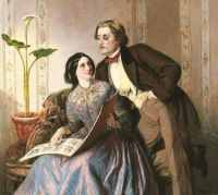 Solomon Abraham A Fashionable Couple 1854