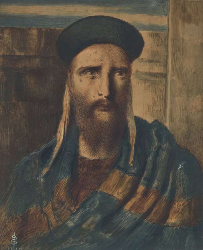 Solomon Abraham A Religious Scholar 1890 canvas print