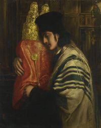 Solomon Abraham Carrying The Scrolls Of The Law 1871