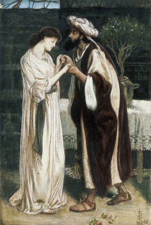 Solomon Abraham Isaac And Rebekah 1863 canvas print