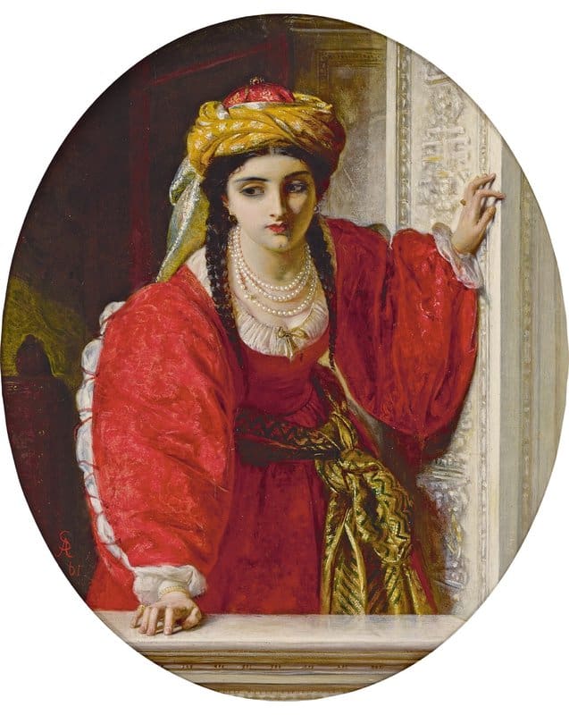 Solomon Abraham Juliet At Her Balcony 1861 canvas print