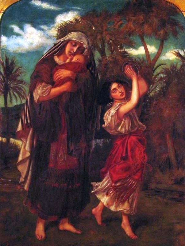 Solomon Abraham The Finding Of Moses 1862 canvas print
