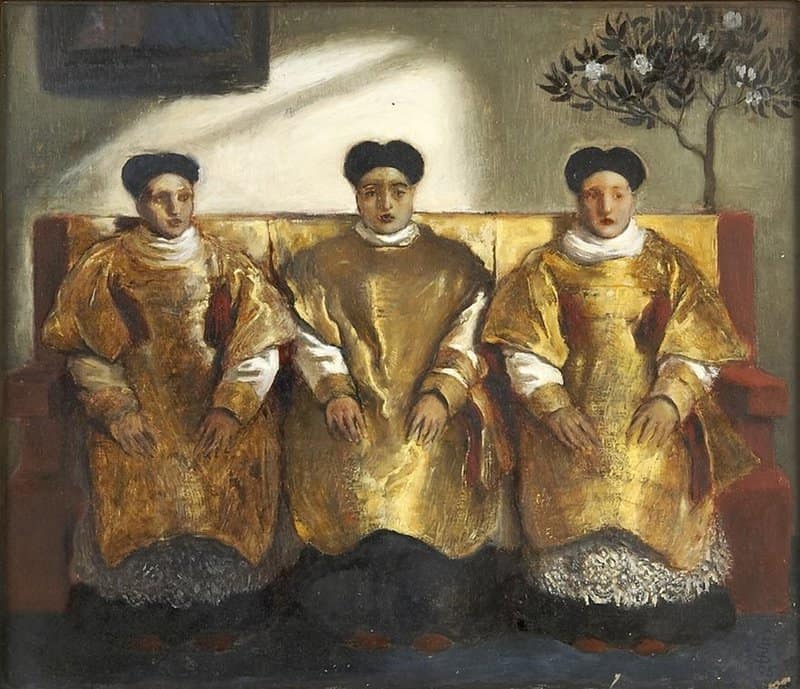 Solomon Abraham Three Priests 1865 canvas print