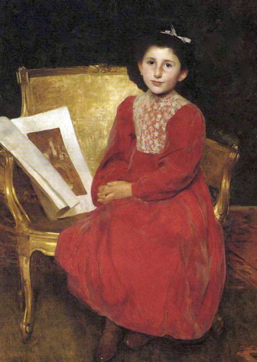 Solomon Solomon Joseph Grace Stettauer Aged Five Years 1885 canvas print