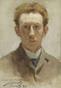 Solomon Solomon Joseph Portrait Of Arthur Hacker 1884