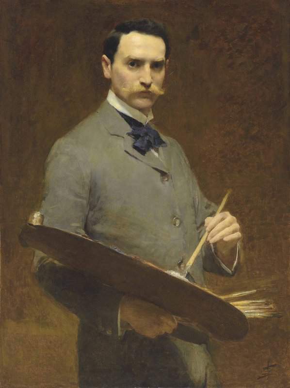 Solomon Solomon Joseph Self Portrait Ca. 1896 canvas print
