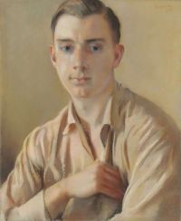 Somov Konstantin Andreyevich Porträt von Boris Snejkovsky 1930 Leinwanddruck