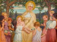 سونريل إليزابيث ماريا مع الطفل يسوع والأطفال