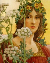 Sonrel Elisabeth Our Lady Of The Cow Parsley canvas print