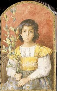 Sonrel Elisabeth Portrait Of A Young Girl 1896 canvas print