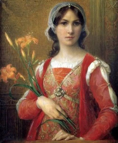Sonrel Elisabeth Presumed Portrait Of Beatrice Portinari canvas print