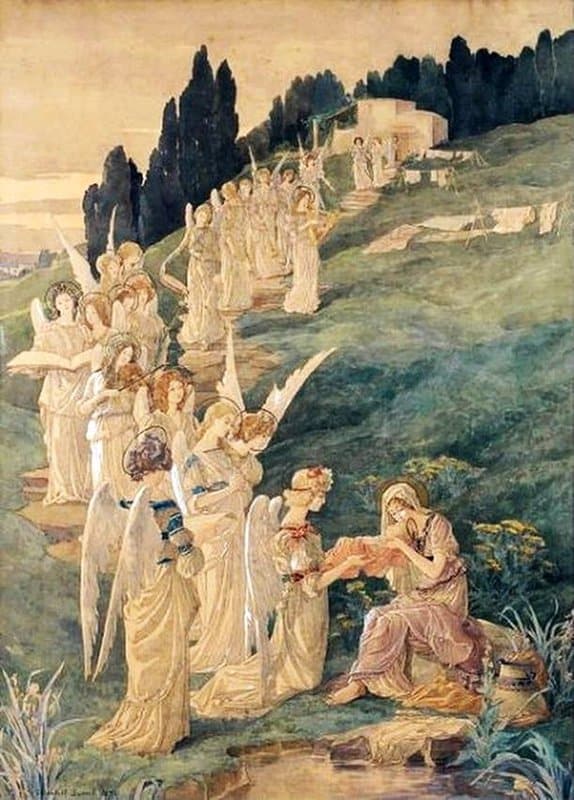 Sonrel Elisabeth The Procession Of Angels canvas print