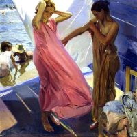 Sorolla Y Bastida Joaqu N After Bathing Valencia 1909 canvas print