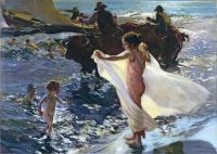 Sorolla Y Bastida Joaqu N Bathing Time 1904 canvas print