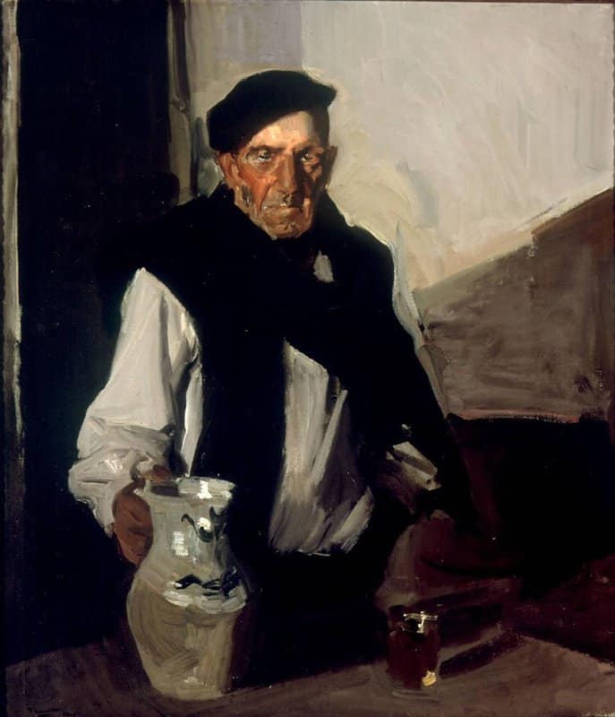 Sorolla Y Bastida Joaqu N Bebedor Vasco canvas print