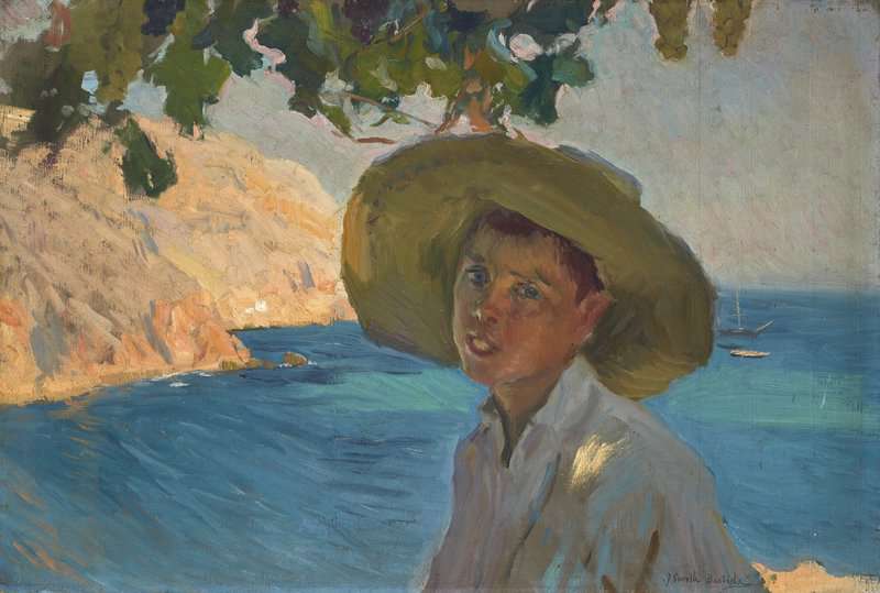 Sorolla Y Bastida Joaqu N Boy With Sombrero Javea canvas print