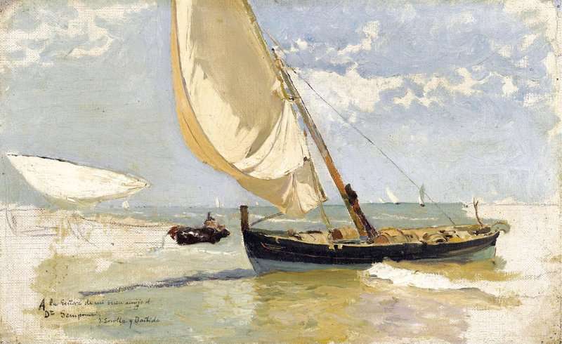Sorolla Y Bastida Joaqu N Estudio De Playa canvas print