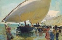 Sorolla Y Bastida Joaqu N Llegada De Las Barcas Ca. 1903 canvas print