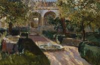 Sorolla Y Bastida Joaqu N Pavilion Of Charles V Alcazar Of Seville 1908 canvas print