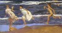 Sorolla Y Bastida Joaqu N Running Along The Beach 1908 canvas print