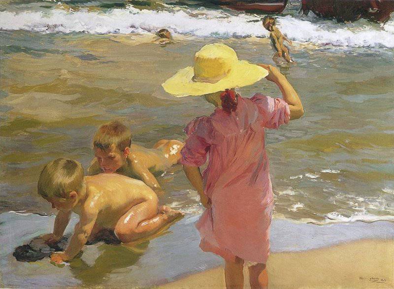 Sorolla Y Bastida Joaqu N The Young Amphibians canvas print