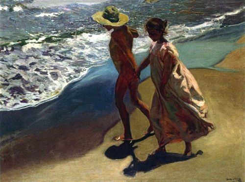 Sorolla Y Bastida Joaqu N To The Water 1909 canvas print