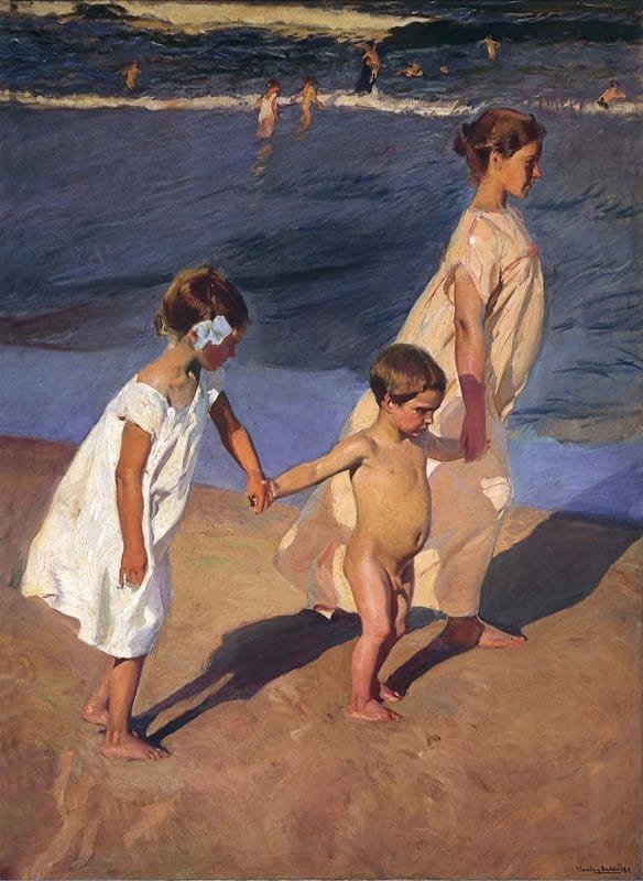 Sorolla Y Bastida Joaqu N To The Water Valencia canvas print