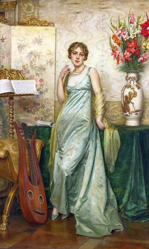 Soulacroix Charles Joseph Frederick A Pause In The Music canvas print
