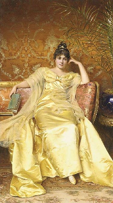 Soulacroix Charles Joseph Frederick A Young Lady Reading A Book canvas print