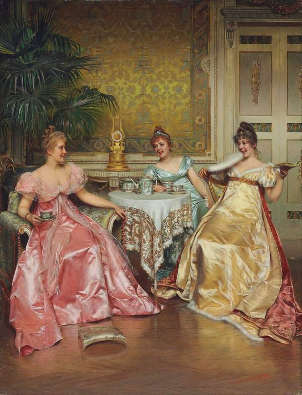 Soulacroix Charles Joseph Frederick Afternoon Tea For Three 1 canvas print