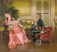 Soulacroix Charles Joseph Frederick Flirtation 2 canvas print