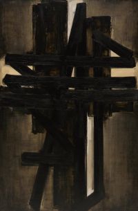 Soulages Gemälde 195 x 130 cm Mai 1953