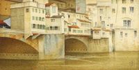 Southall Joseph Edward Ponte Vecchio Florenz 1944 Leinwanddruck