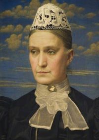 Southall Joseph Edward Porträt der Mutter des Künstlers 1902 Leinwanddruck