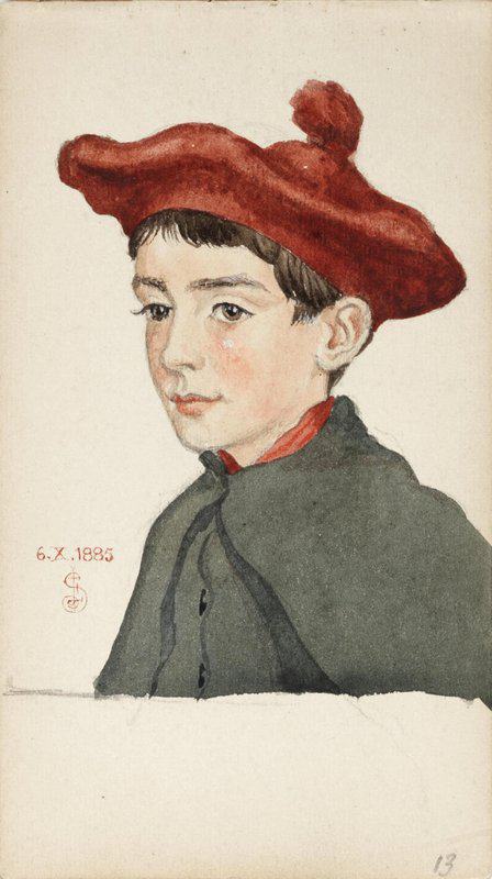 Southall Joseph Edward Portrait Study 1885 canvas print