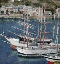 Southall Joseph Edward Segelschiffe 1910 Leinwanddruck