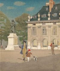 Southall Joseph Edward The Quai Voltaire Paris 1933 canvas print