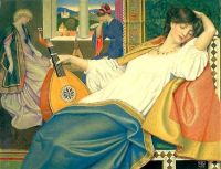 Southall Joseph Edward The Sleeping Beauty 1897 canvas print