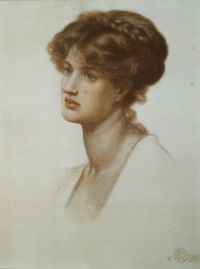 Spartali Stillman Marie Porträt von Mrs. William J. Stillman 1869 Leinwanddruck
