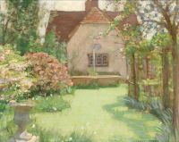 Speed Harold A Cottage Garden In Summer canvas print